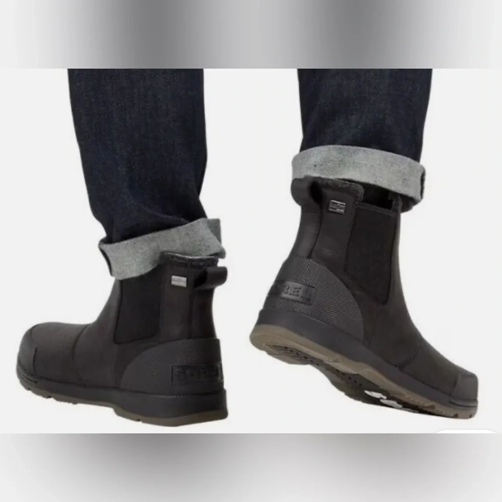 Sorel Ankeny II Chelsea Insulated Winter Snow Dressy Casual Boots Men Size 9 - Picture 2 of 10